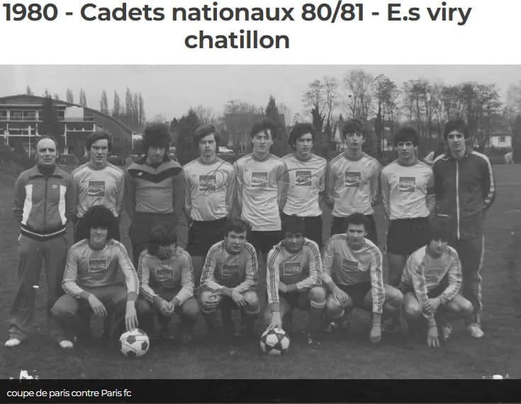 1980-1981 · Cadets nationaux — Coupe de Paris (face au Paris FC)