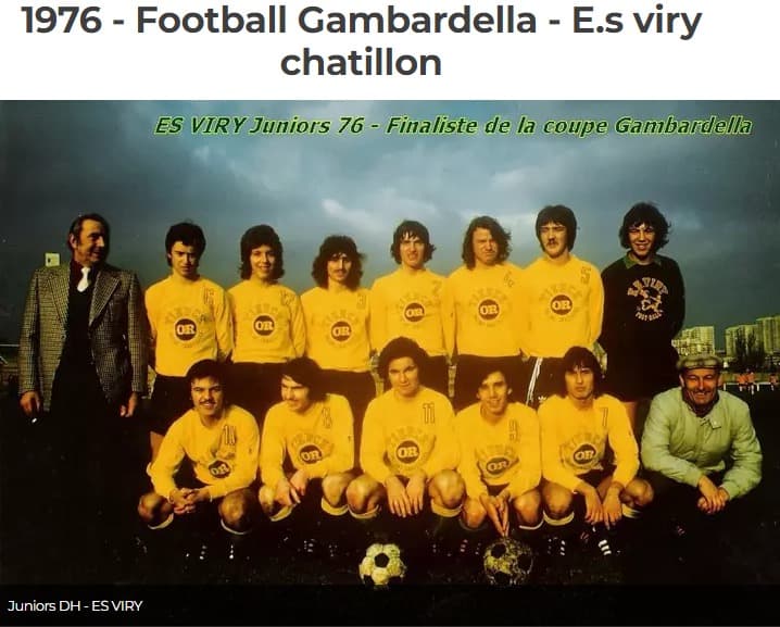 1976 · Juniors — finalistes de la Coupe Gambardella