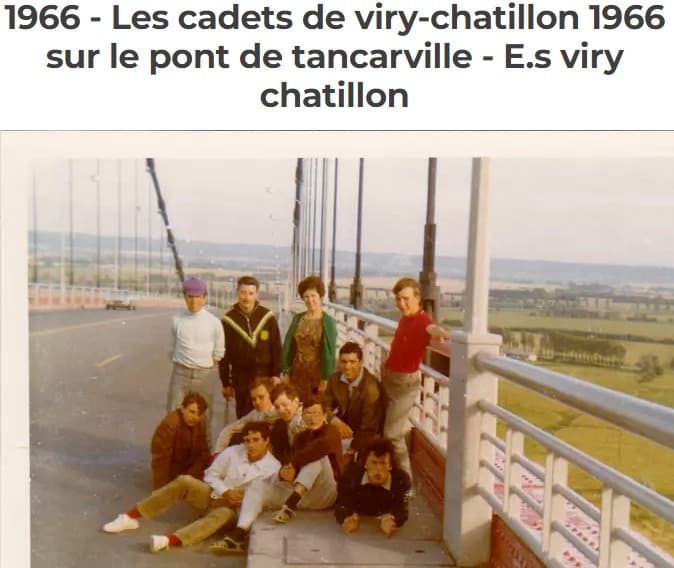 1966 · Cadets — sortie au pont de Tancarville