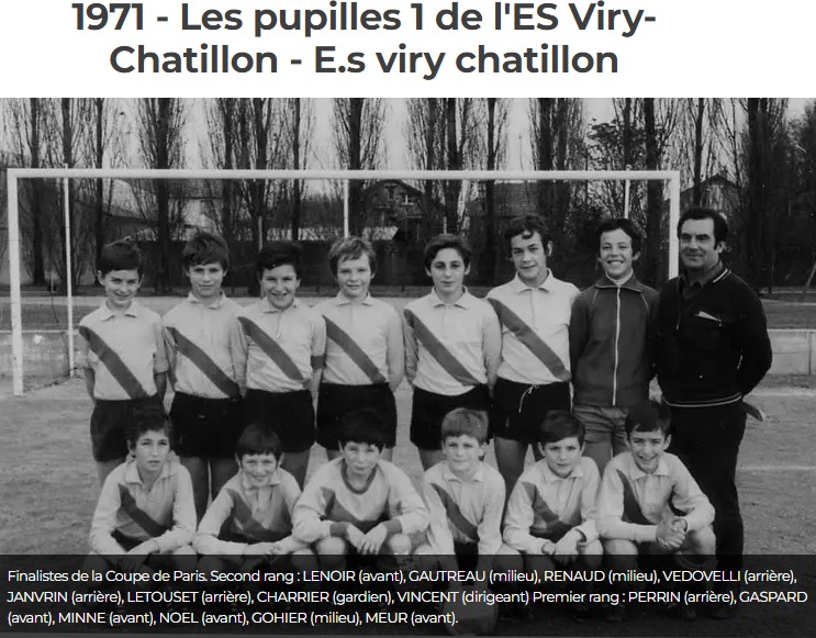 1971 · Pupilles 1 — finalistes de la Coupe de Paris